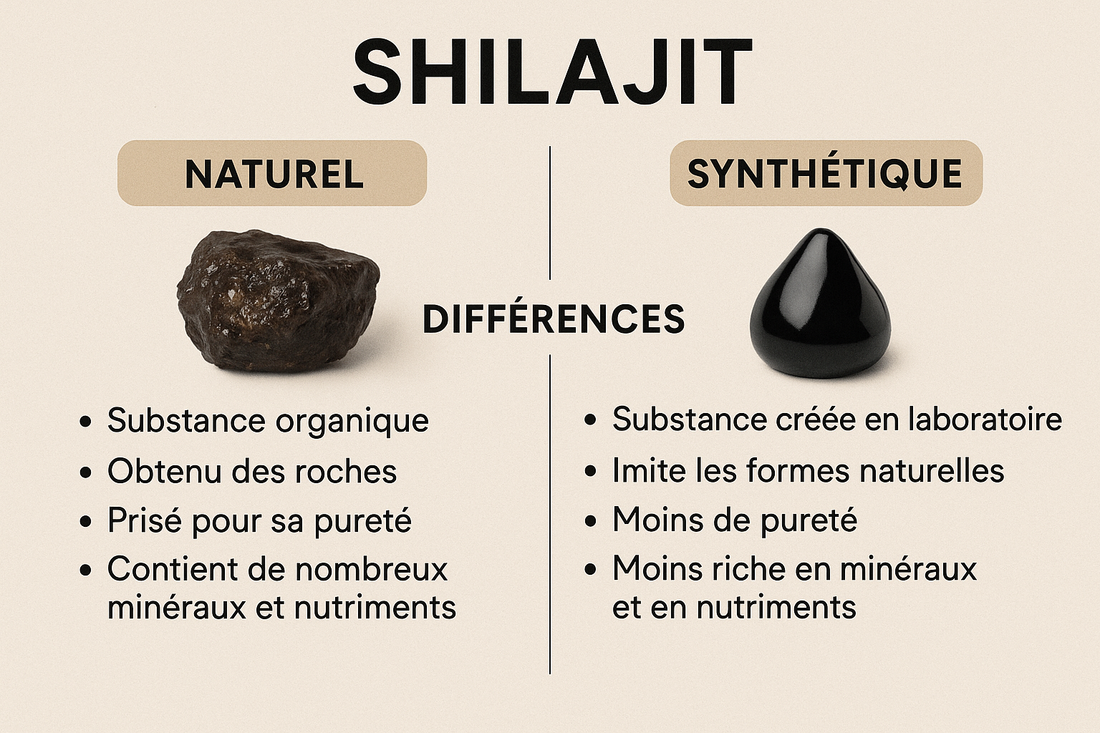 shilajit naturel ou synthétique différences