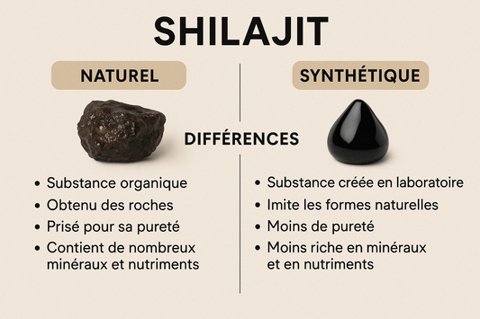 shilajit naturel ou synthétique différences